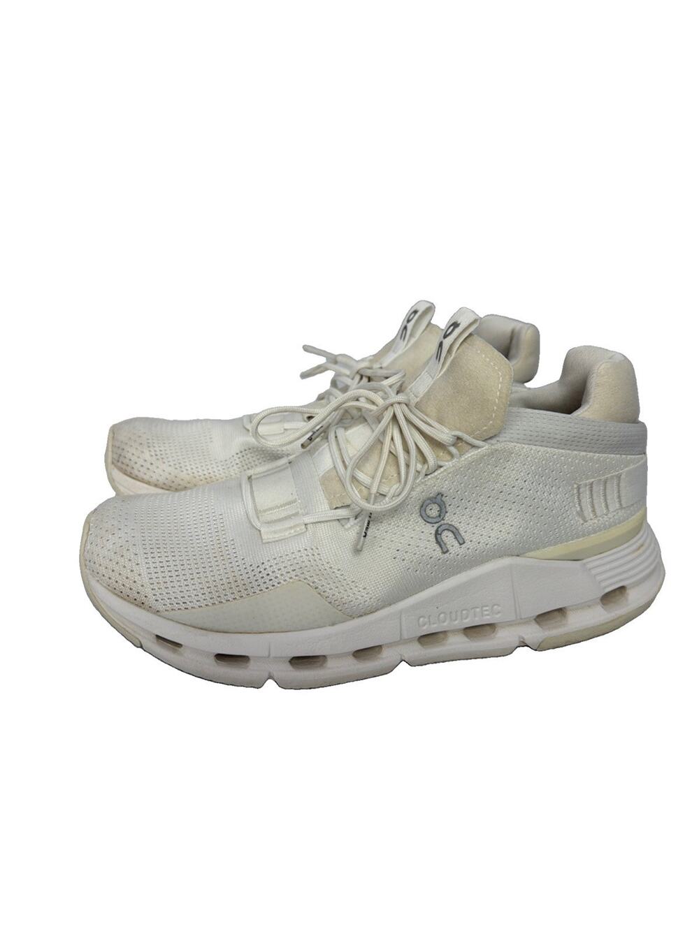 On Cloud Cloudnova Womenโs Size 7 EU 38 White Ivory Running Shoes Sneakers